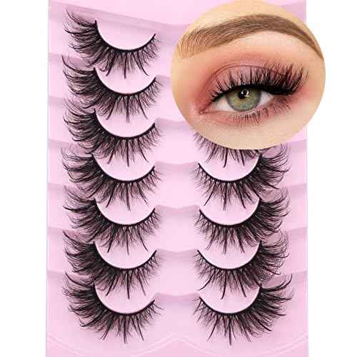 Fox Eye Lashes Wispy Faux Mink Lashes Volume Fairy Cat Eye Lashes That Look Like Extensions Spiky Fake Eyelashes Natural Look