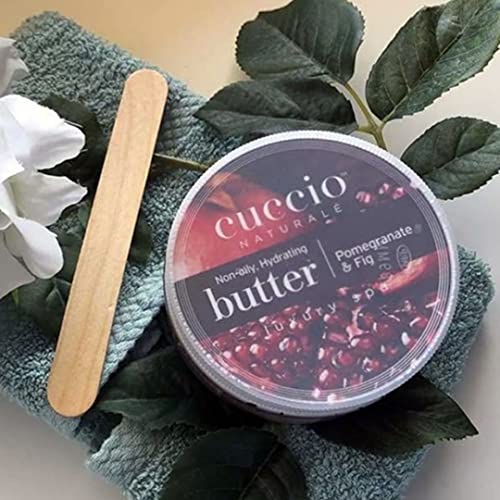 Cuccio Naturale Butter Blends - Ultra-Moisturizing, Renewing, Smoothing Scented Body Cream - Deep Hydration For Dry Skin Repair - Made With Natural Ingredients - Pomegranate & Fig - 26 Oz (Pack of 2)