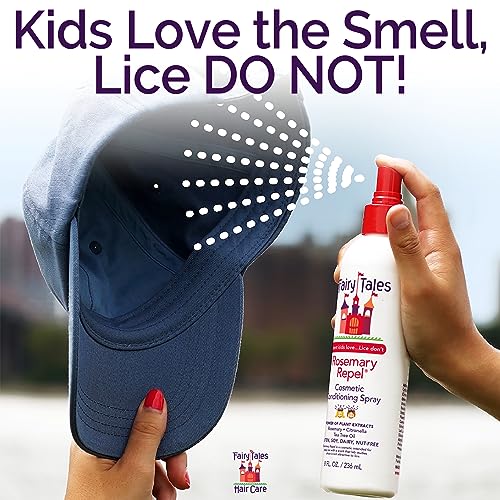 Fairy Tales Rosemary Repel Daily Kids Shampoo, 12 fl oz., Conditioner, 8 fl oz. & Conditioning Spray, 8 fl oz. Star Trio? Kids Like the Smell, Lice Do Not
