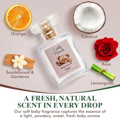 Nova Scents Baby Cologne - Alcohol Free, Hypoallergenic, 1.7oz
