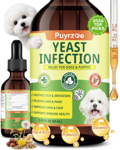 Puyrzoe Natural Yeast Infection Treatment for Dogs - Yeast Drops 1 PC