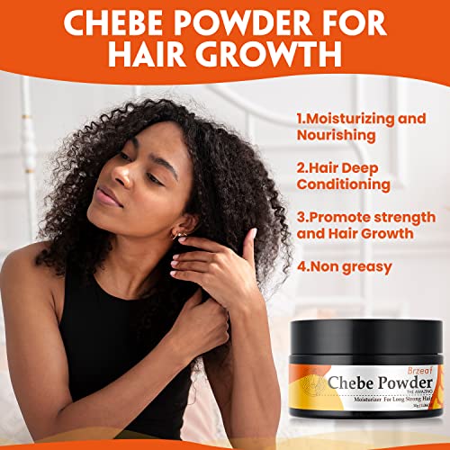 Brzeaf Chebe Powder for Hair Growth & Deep Conditioning