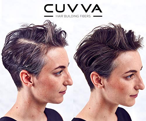 CUVVA Hair Building Fibers 30g - Natural Keratin Thickener for Thinning Hair
