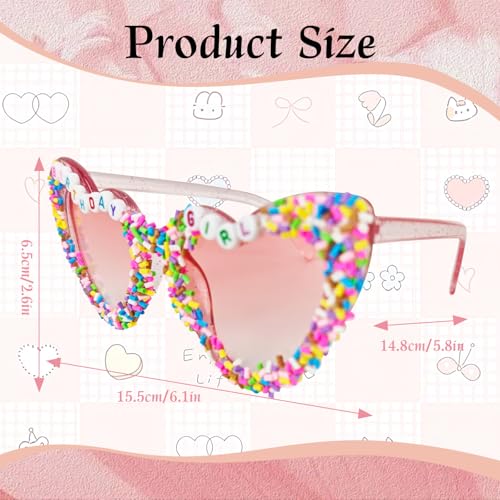 Birthday Girl Sunglasses Crown Set – Pink Glasses & Tiara
