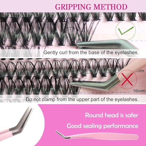 DIY Lash Extension Kit with 140 Clusters, Glue & Remover
