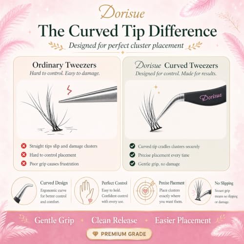 Pre-Glued Y-Shape Lash Clusters 9-16mm D Curl Self Adhesive
