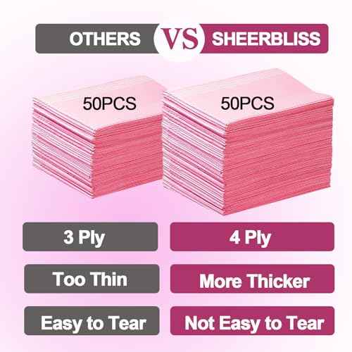 Disposable Nail Mats 50pcs Nail Paper Sheets for Nail Tech 4 Ply Foldable Waterproof Nail Mat Nail Art Accessories for Salon Manicure Tattoo 13" x 18"