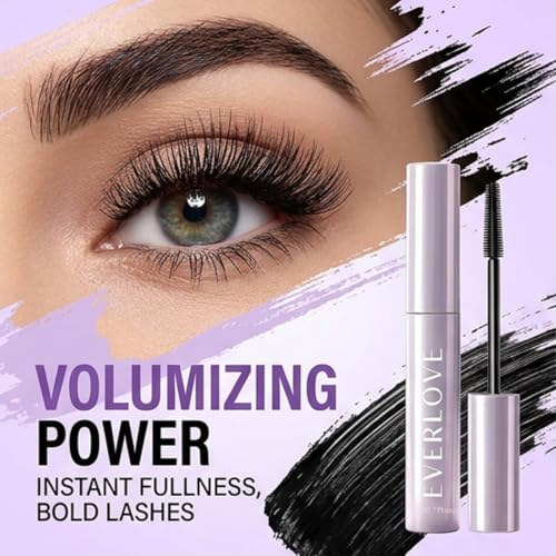 Volumizing & Lengthening Mascara for Mature Women - Waterproof, Smudge-Resistant
