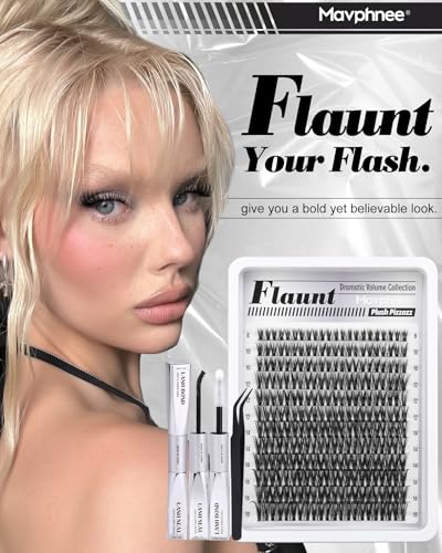 Wispy Cluster Lash Extensions Kit - 132Pcs DIY Lashes 8-18MM