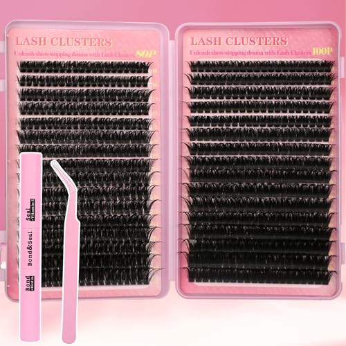 Lash Clusters Kit 640Pcs DIY Eyelash Extensions with Bond & Seal