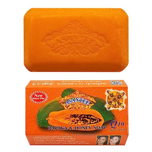 ASANTEE Papaya and Honey Skin Whitening Facial Soap 125 grams