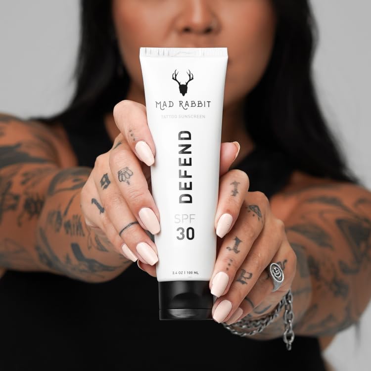Mad Rabbit Defend Tattoo Sunscreen SPF 30 Mineral Lotion 100mL