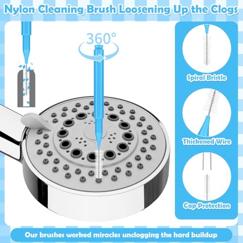 Shower Head Cleaning Brush Set - 80 Pc Multi-Size Unclogging Tool Kit