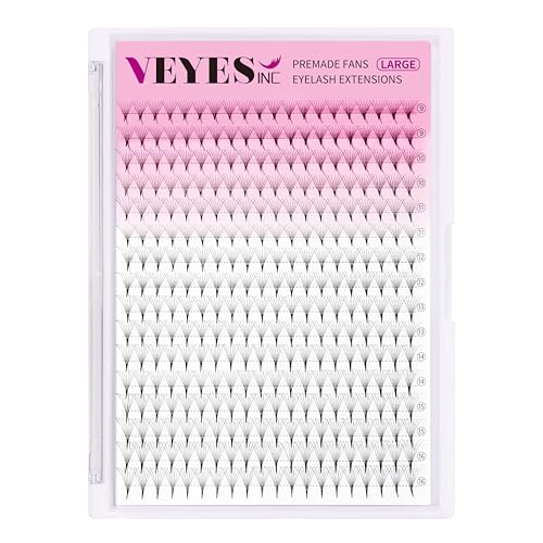 VEYES INC 7D Premade Fan Lash Extensions 0.07mm D Curl 9-16mm