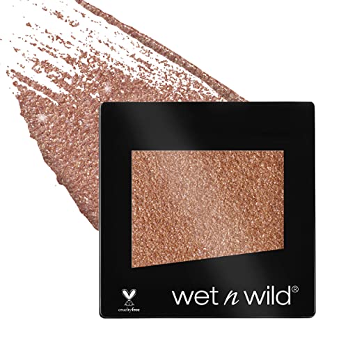 wet n wild Enhance and Define Megawear Mascara, Gentle Gel Volumizing Formula, Black + wet n wild Color Icon Glitter Eyeshadow Shimmer Nudecomer