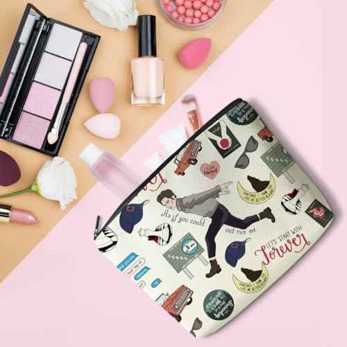 LONGXIN Twilight Merch Makeup Bag Cosmetic Bag Edward Movie inspired Gift Edw Vampire Gift TV Show Inspired Gifts for Girls Vampire Lover Edward Bella Fans Movie Lovers