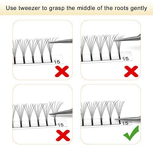 Premade Volume Eyelash Extensions 3D 0.07 9-16mm C/D Curl