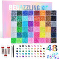 48 Color Bedazzling Rhinestone Kit with Glue & Tools