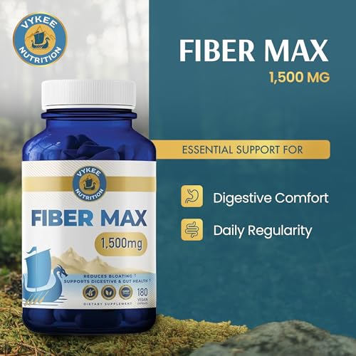 Vykee Nutrition Advanced Fiber Complex - Digestive Support with Psyllium, Aloe Vera, Chia & Flax