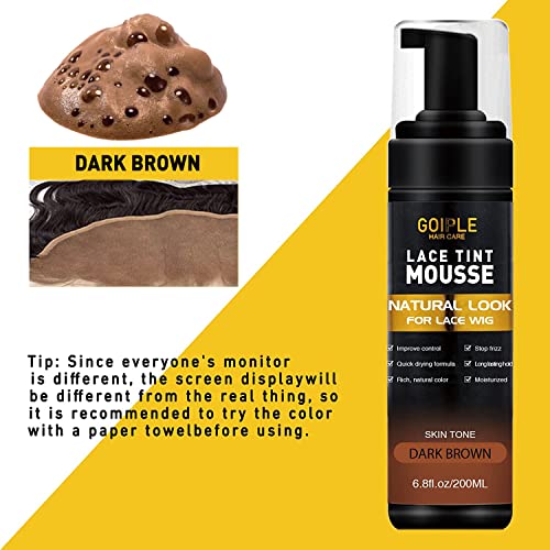 Goiple Lace Tint Mousse 6.8oz Dark Brown Wig Lace