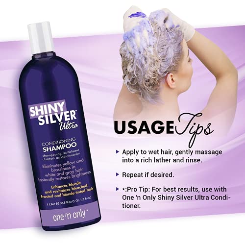one 'n only Shiny Silver Ultra Conditioning Shampoo Bundle with Conditioner
