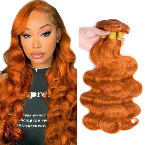 Ginger #350 Body Wave Human Hair Bundles - 20, 22, 24 inch