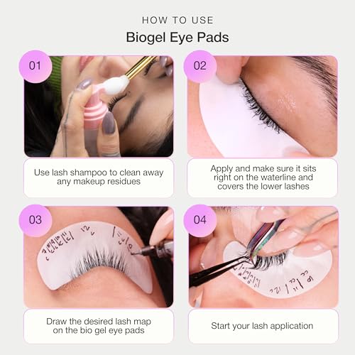 Curacoro Biogel Under Eye Pads 10 Pairs for Lash Extensions