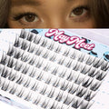 Cat Eye Lash Clusters - J Curl 12-14mm Wispy False Eyelashes