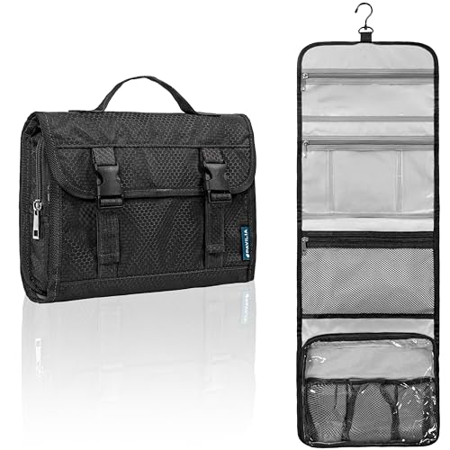 PAVILIA Travel Hanging Toiletry Bag - Waterproof Large Capacity Organizer