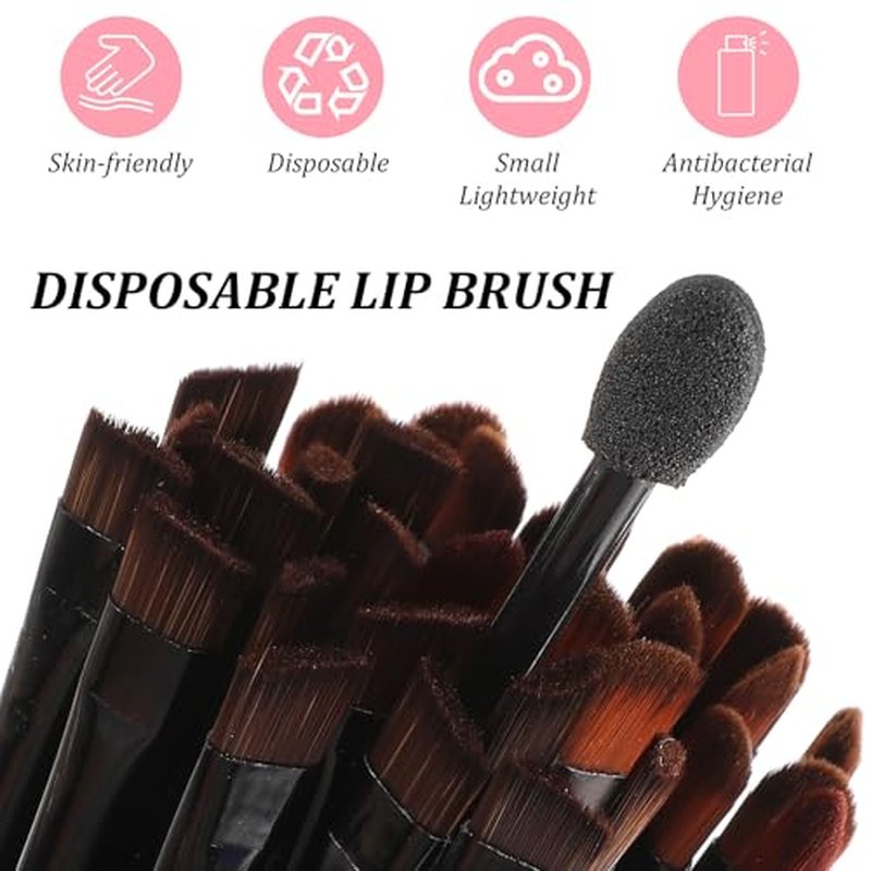 200-Piece Disposable Makeup Brush Set for Eyebrows & Eyeshadow