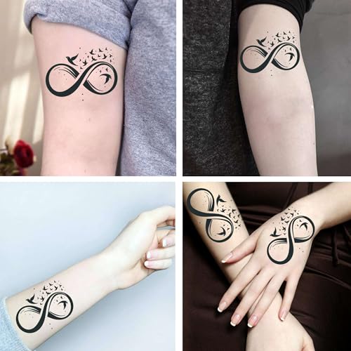 Waterproof Temporary Tattoos - 6 Sheets, Long-Lasting Fake Tattoos