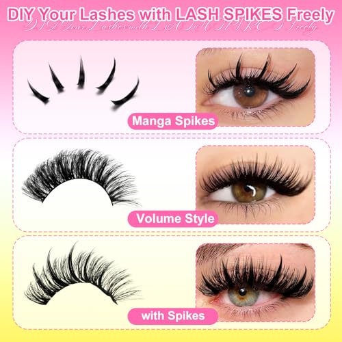 WiWiLINK Fluffy Lash Clusters Kit 452Pcs 10-16mm Eyelash Extensions