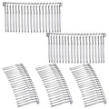 5Pcs Metal Hair Combs with 20 Teeth for Wedding Veils