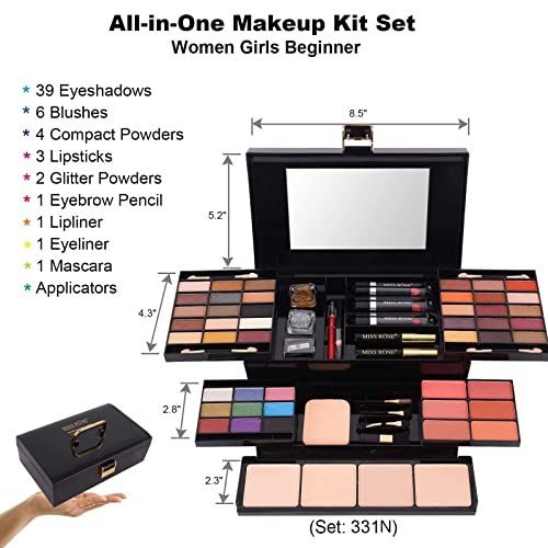 Coliusa 58-Color Professional Makeup Palette Kit for Women