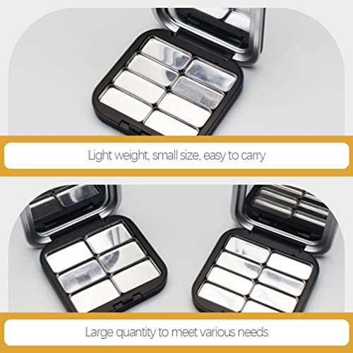 Magnetic Empty Lipstick Palette with Mirror – Refillable DIY Makeup Container