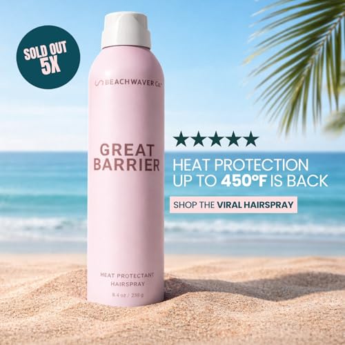 Beachwaver Heat Protectant Hair Spray | Frizz Control & Flexible Hold