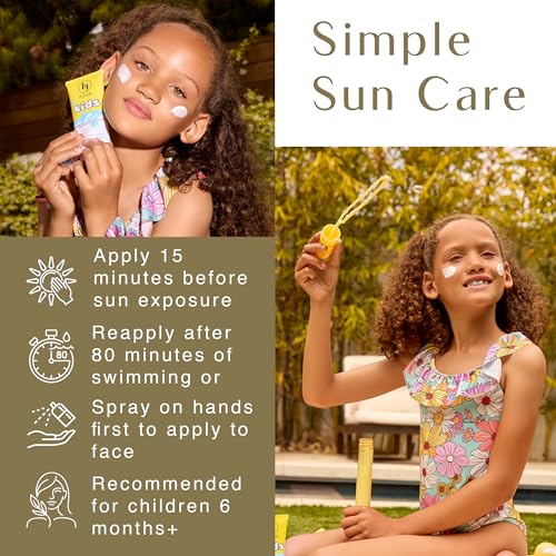 Black Girl Sunscreen Kids Sunscreen Spray & Play- Sun Protection for Kids' Skin, SPF 50 Face & Body, Water Resistant for 80 Minutes, Ideal for Beach & Travel, No White Cast for Melanin Rich Skin- 6 oz