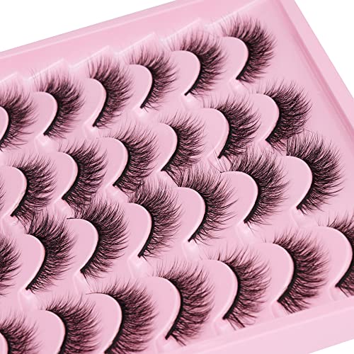 12MM Wispy Cat Eye Faux Mink Lashes - 16 Pairs
