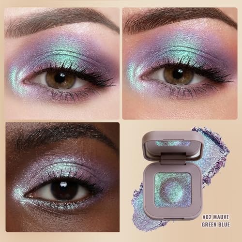 Rose Purple Iridescent Shimmer Eyeshadow - High Pigment Glitter