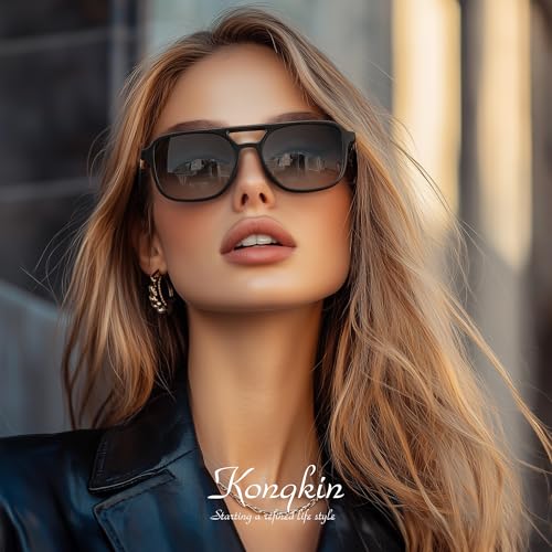Retro Polarized Aviator Sunglasses for Men & Women - UV Protection