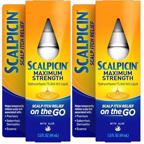Scalpicin Max Strength Scalp Itch Treatment | 1.5 oz | Pack of 2