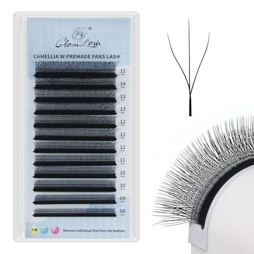3D W Lash Camellia 0.07D Premade Fans 8-15mm Mix