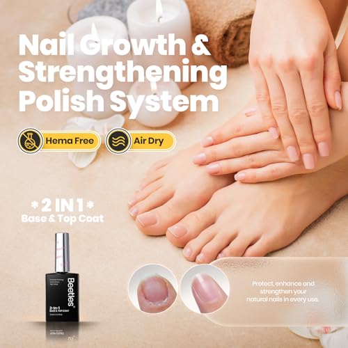 Beetles Clear Top Coat Nail Polish 15ml, Quick Dry & High Gloss