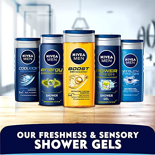 NIVEA Men Cool Kick Shower Gel 250 Ml