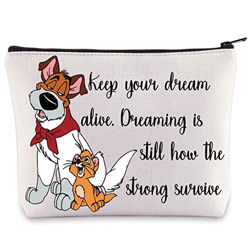 WZMPA Cat Cosmetic Bag Company Dog Fans Gift Keep Your Dream Alive Dreaming Is Still How The Strong Surive Makeup Bag For Movie Fans (strong surive)