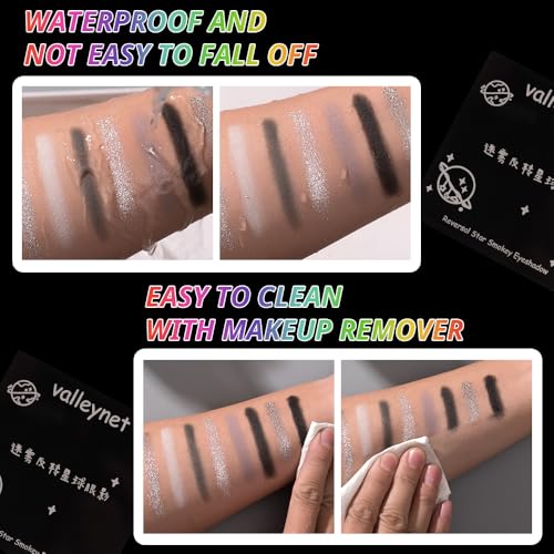 BAISEN DIARY 9-Color Smokey Eyeshadow Palette - Waterproof & Blendable