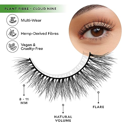 Velour Plant Fibre Lashes - A New Leaf - Hemp-Derived False Eyelashes - Lightweight, Reusable, Handmade - Wear up to 25 Times - Natural Fake Lashes - 100% Vegan, Soft and Comfortable, All Eye Shapes