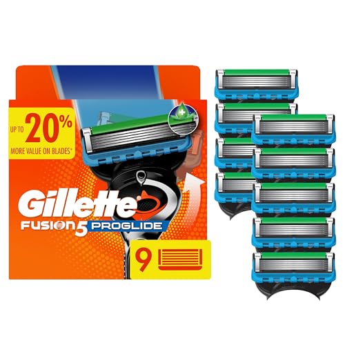 Gillette Fusion5 ProGlide Razor Blades Refills - 5-Blade, 9 Count for Men