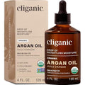 Cliganic Organic Argan Oil, 100% Pure | for Hair, Face & Skin | Natural Cold Pressed Carrier Oil, Imported from Morocco