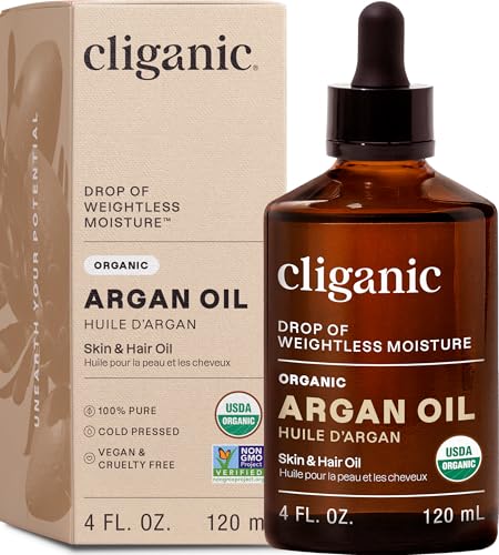 Cliganic Organic Argan Oil 100% Pure - Hair, Face & Skin